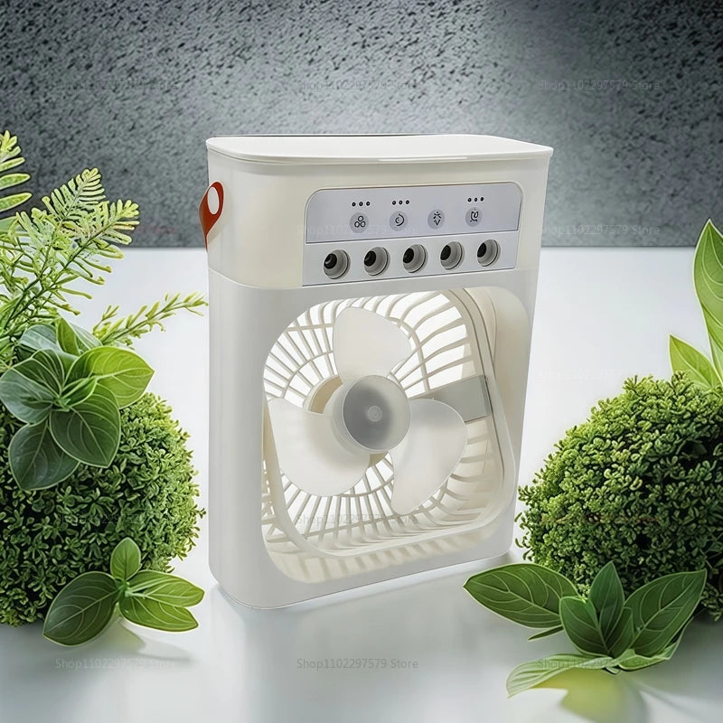 Mini Ar Condicionado Ventilador de Mesa Umidificador