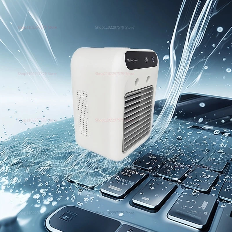 Mini Ar Condicionado Ventilador de Mesa Umidificador