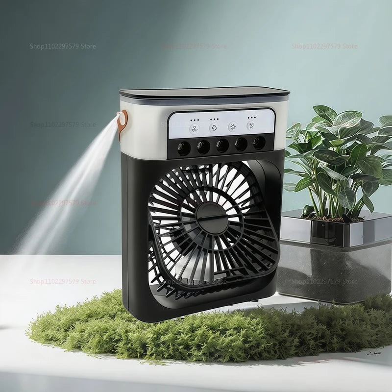 Mini Ar Condicionado Ventilador de Mesa Umidificador