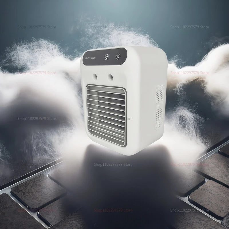 Mini Ar Condicionado Ventilador de Mesa Umidificador