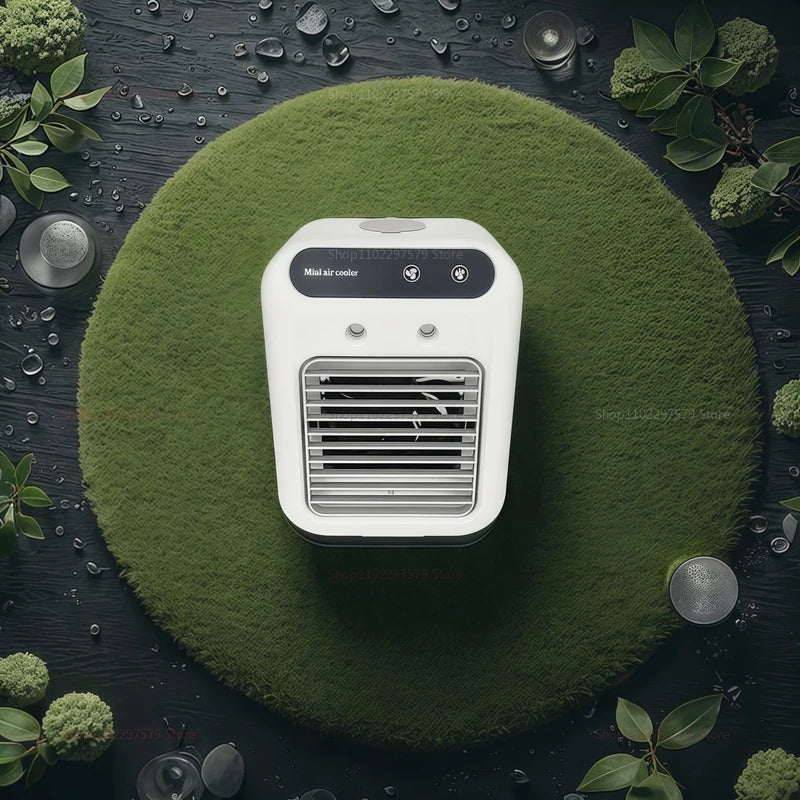 Mini Ar Condicionado Ventilador de Mesa Umidificador