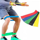 kit 5 Faixas Elástica de Resistência para Yoga, Pilates e Musculação Multimarket